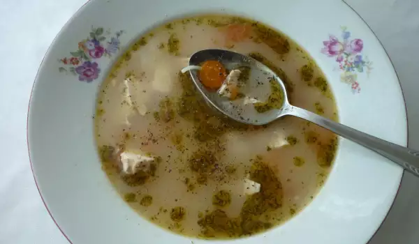 Куриный суп без заправки