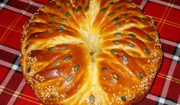 Праздничный хлеб Перо павлина