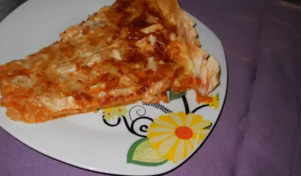 Пицца из теста фило