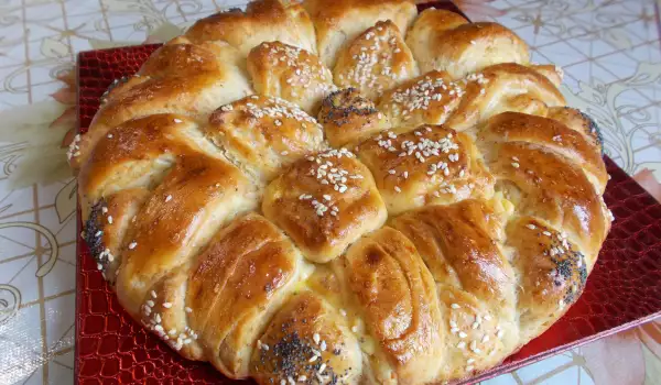 Хлеб погача на дрожжах на праздник