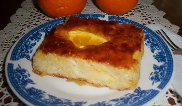 Греческий пирог с пропиткой Портокалопита