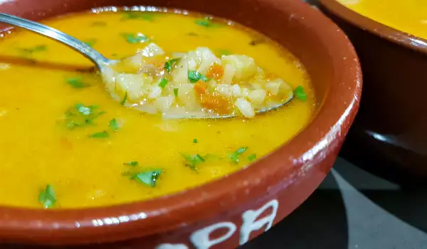 Постный картофельный суп с пастернаком