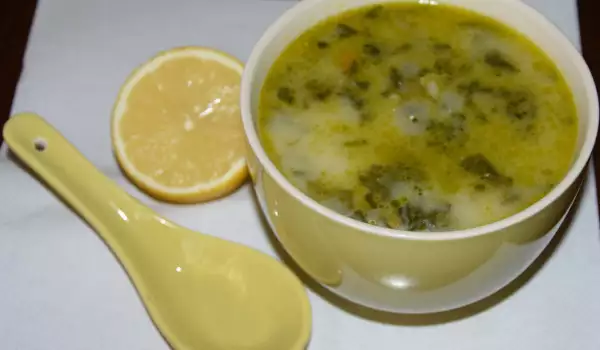 Постный шпинатный суп