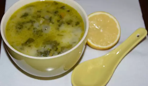 Постный шпинатный суп