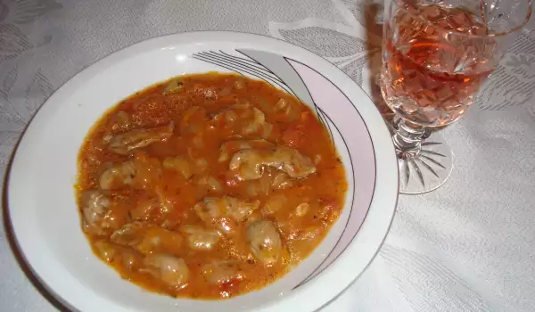 Весеннее рагу с желудочками