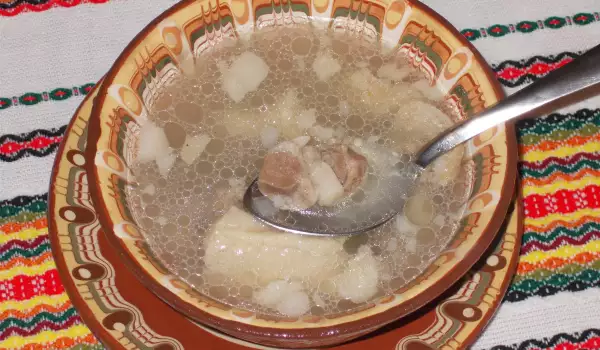 Суп курбан с мясом козленка