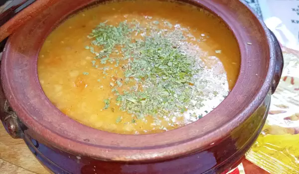 Суп-пюре из красной чечевицы