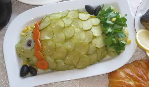 Картофельный салат Рыба