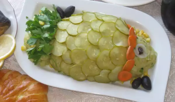 Картофельный салат Рыба