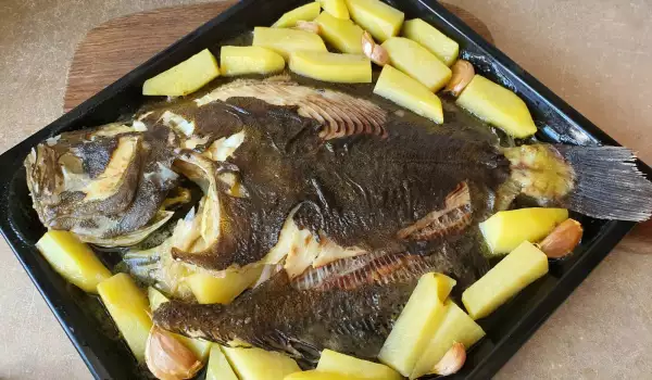 Маринованная камбала в духовке