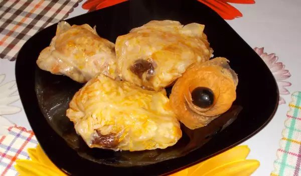 Рождественские постные голубцы с изюмом