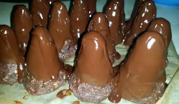 Шоколадные конусы без выпечки