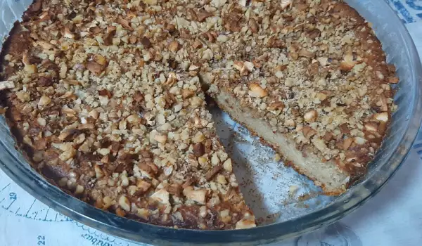 Пирог из овсяных хлопьев и яблок