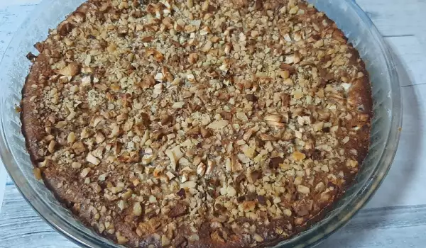 Пирог из овсяных хлопьев и яблок