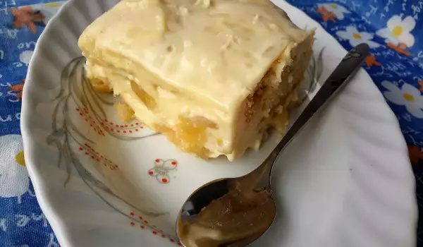 Пирог с печеньем Дамские пальчики