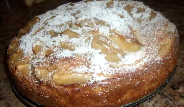 Быстрый яблочный пирог с ванилью