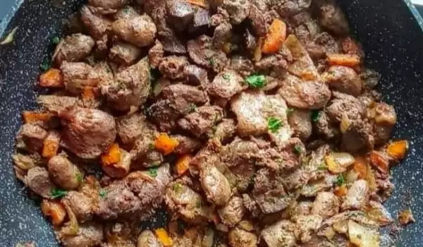 Сочные куриные потроха
