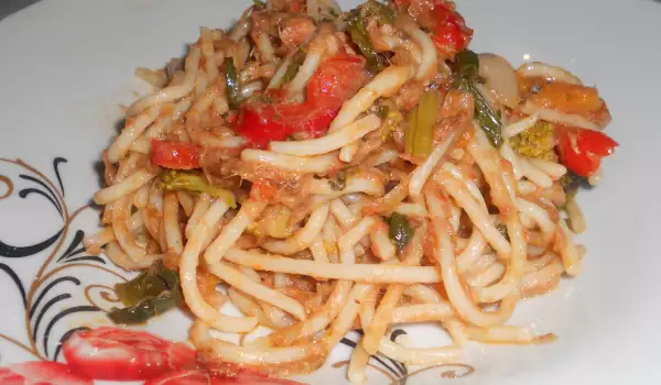 Постные спагетти без мяса