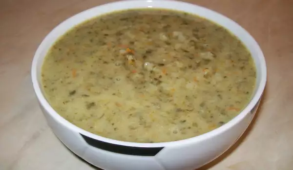 Вкусный суп из шпината
