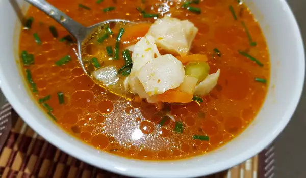 Вкусный суп из мерлузы