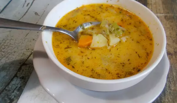 Вкусный овощной суп с кабачками