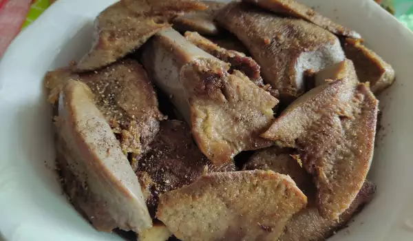 Свиной язык со сливочным маслом