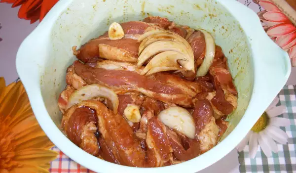 Теплый маринад для свинины