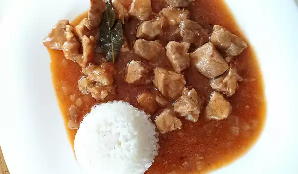Тас-кебаб с рисом