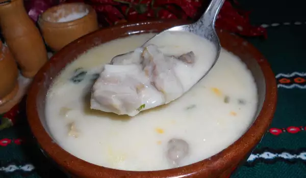 Вкусный суп из телятины с заправкой