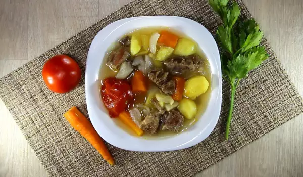 Телешко варено - болгарский суп из телятины
