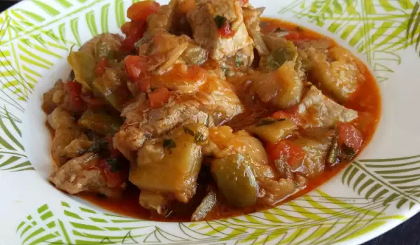 Рагу с телятиной и овощами