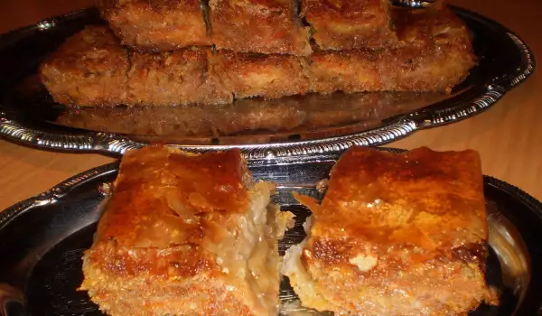 Тыквеный пирог с тестом фило и сиропом