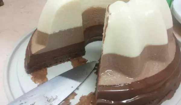 Торт Три шоколада в силиконовой форме