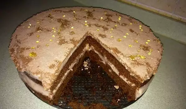 Торт с коржами с какао