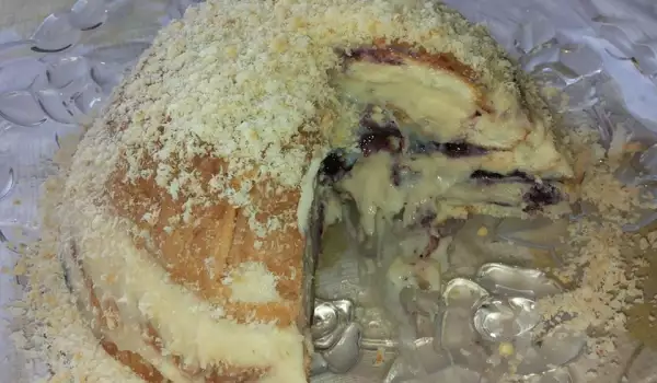 Торт Наполеон с круассанами