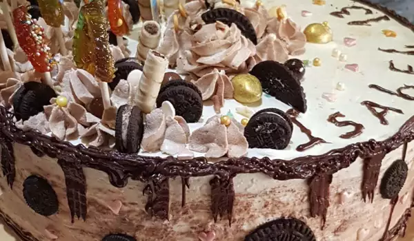 Торт Орео с шоколадными коржами