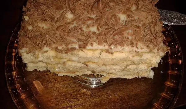 Торт из песочного печенья