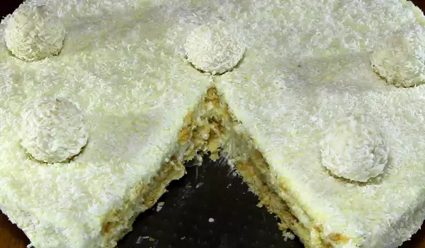 Торт Рафаэлло без выпечки