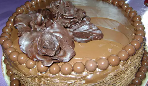 Торт Шоколад и розы
