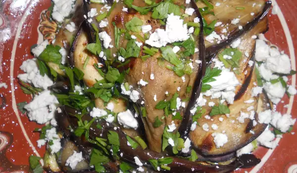 Турецкий салат с баклажанами