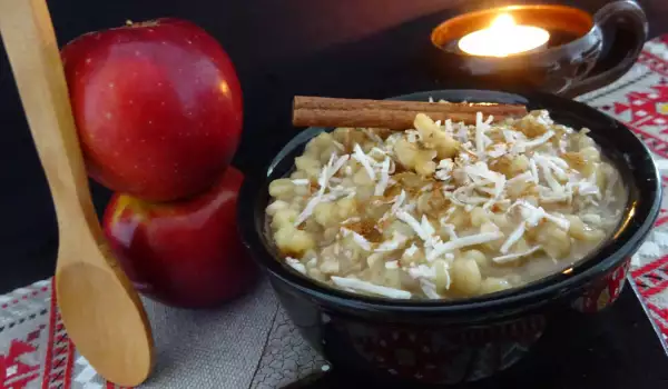 пшеница с яблоками