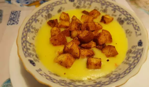 Веганский крем-суп с картофелем и цветной капустой