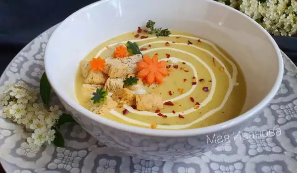 Вкусный крем-суп с кабачками