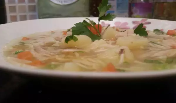 Суп из кролика с картофелем