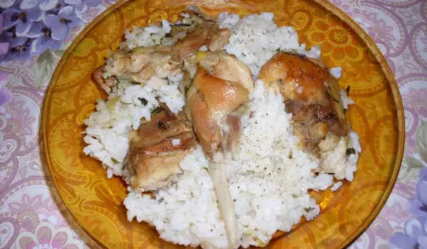 Крольчатина с рисом в духовке