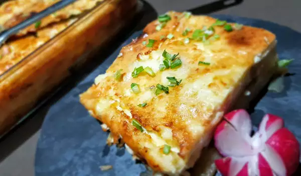 Запеканка с картофелем и баклажанами