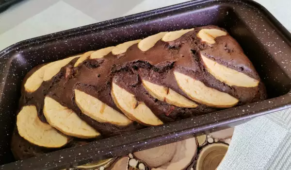 Полезный кекс с яблоками и полбой