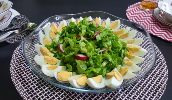 Зеленый пасхальный салат