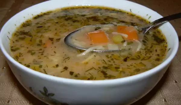 Зимний овощной суп