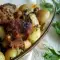 Ягнятина с картофелем и пивом в духовке